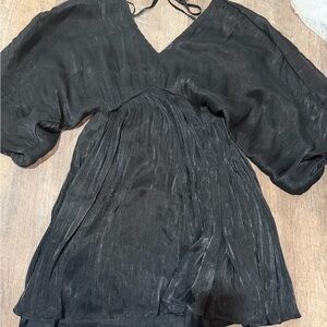 JODIFL Black V-Neck Dress